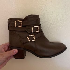 Brown booties
